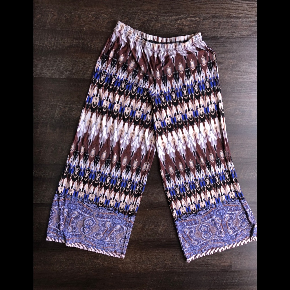 Boho Palazzo Wide Leg lounge pants XS S
